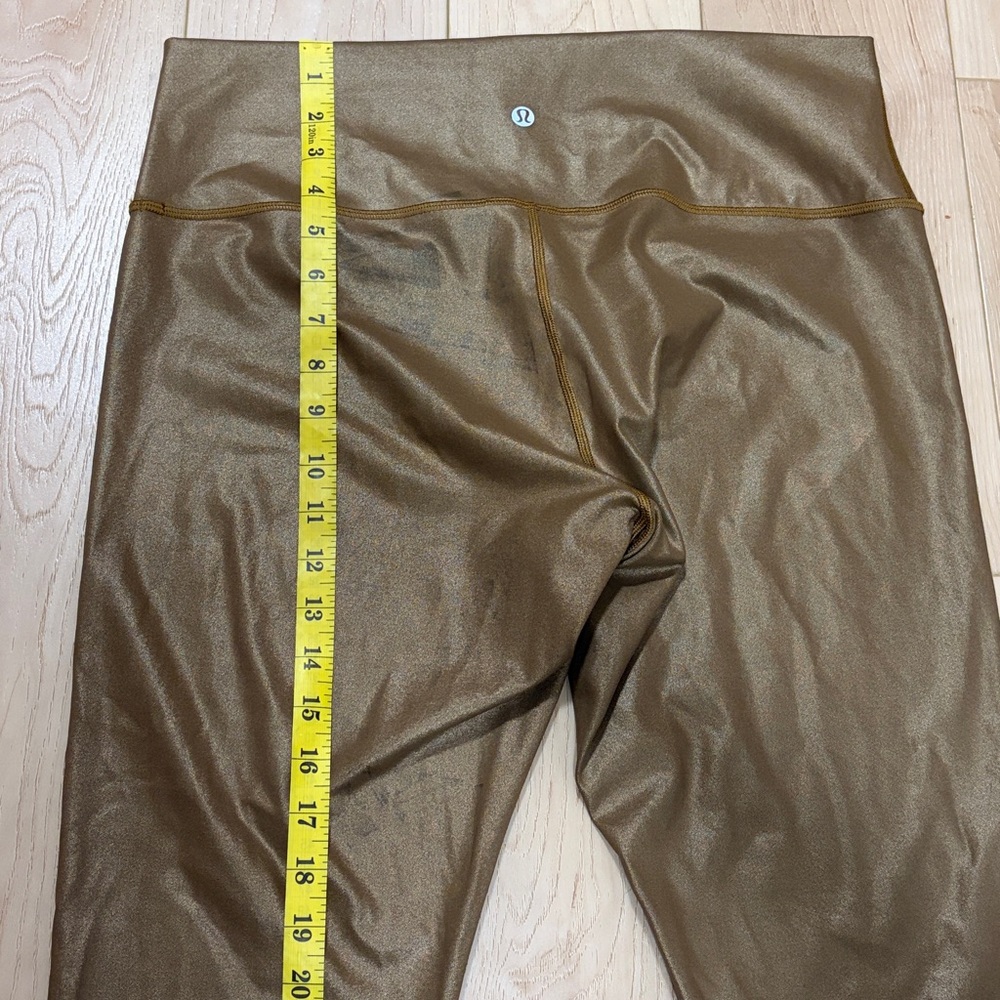 FLAW, see note - Lululemon Wunder Under High-Rise Tight *Foil, sz 14 - Picture 13 of 14